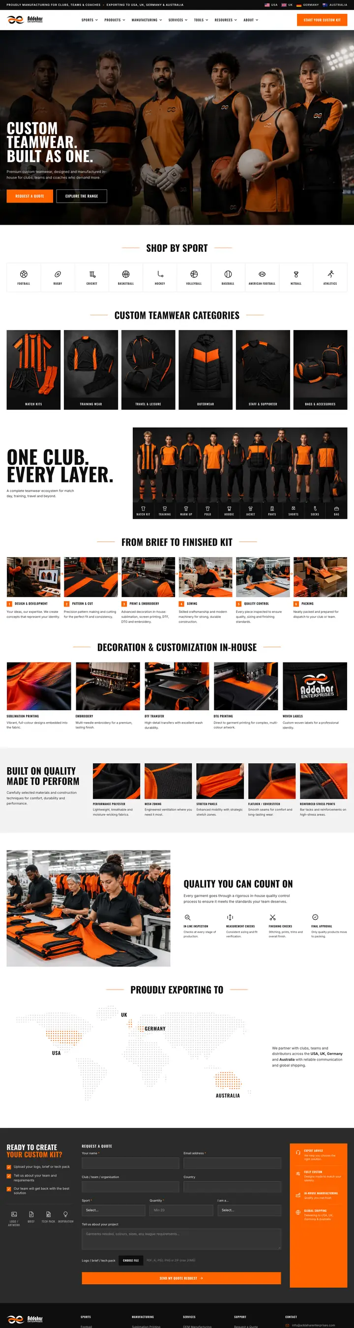 Addahar Enterprises homepage