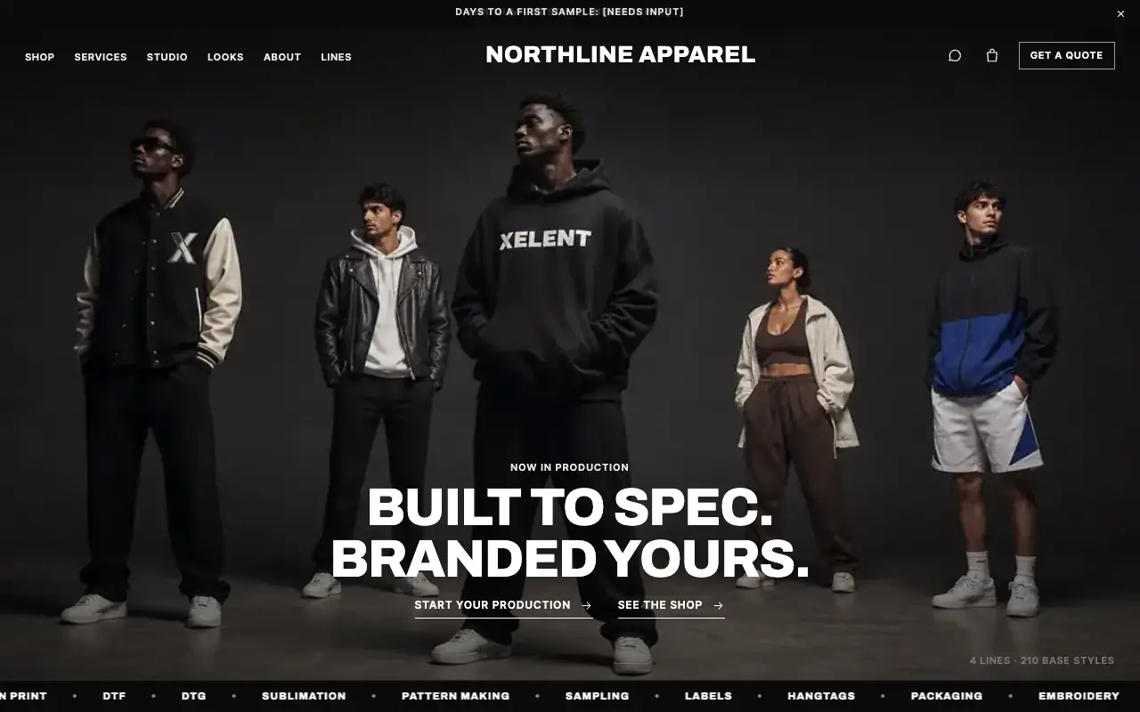 Multi-line · Lineup homepage
