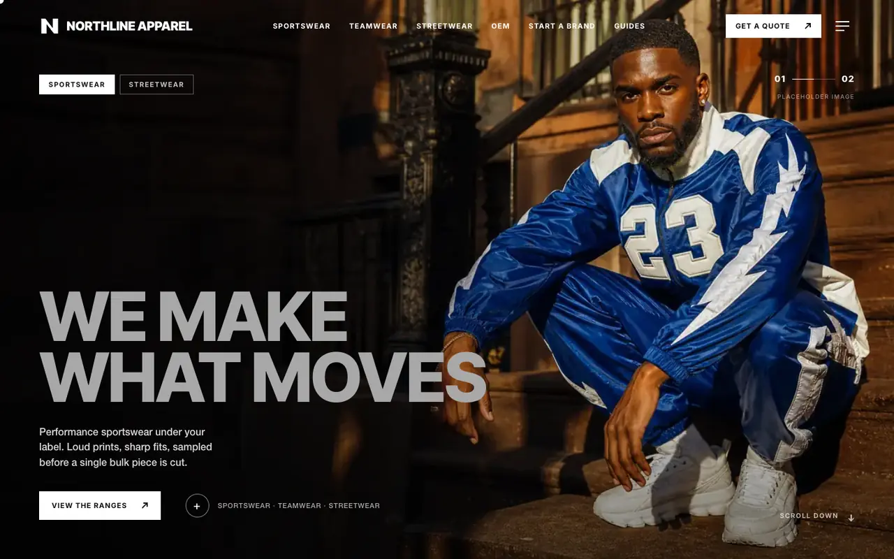Streetwear · Northline homepage