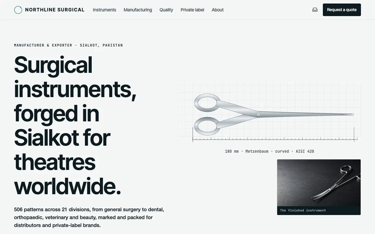 Surgical · Theatre Steel homepage