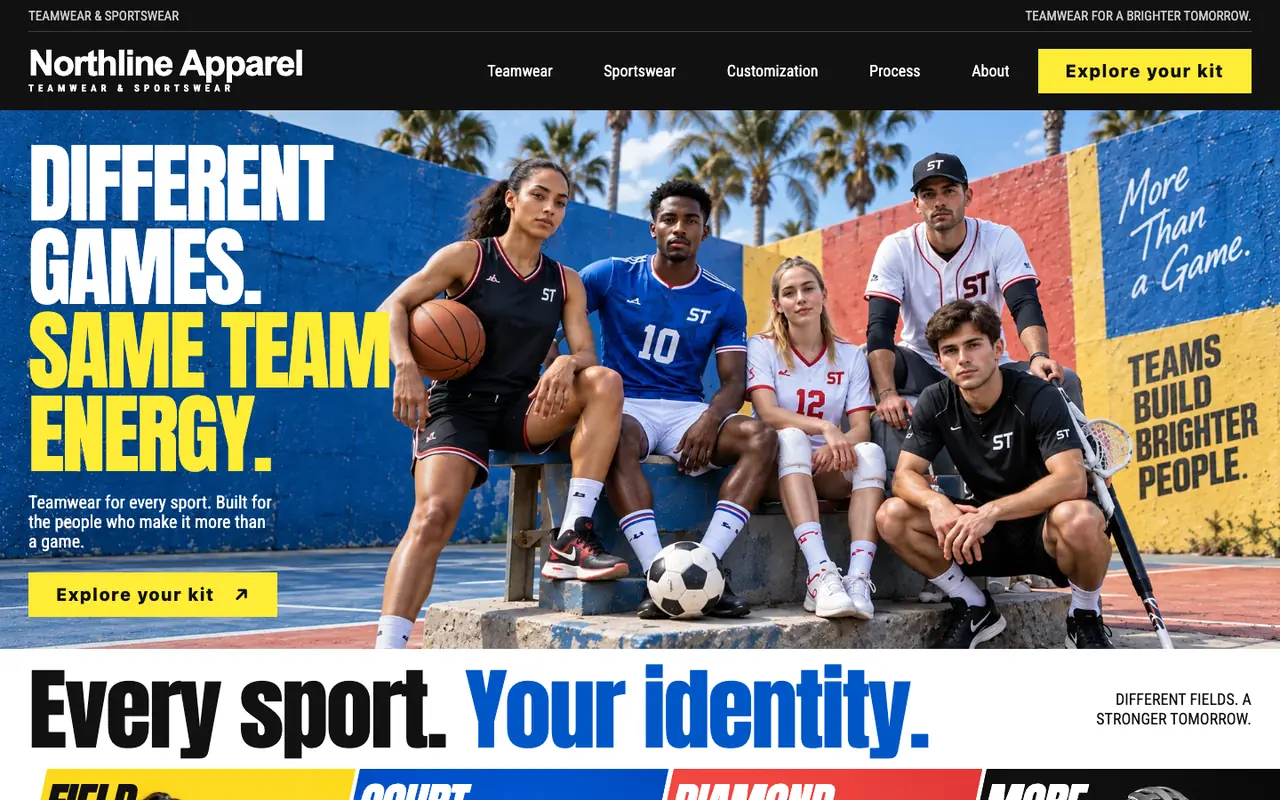 Teamwear · Club Culture homepage